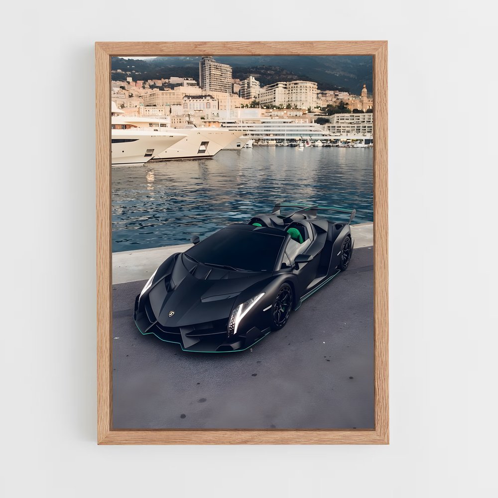 Poster Veneno Noir – affiche Lamborghini (vue 4)